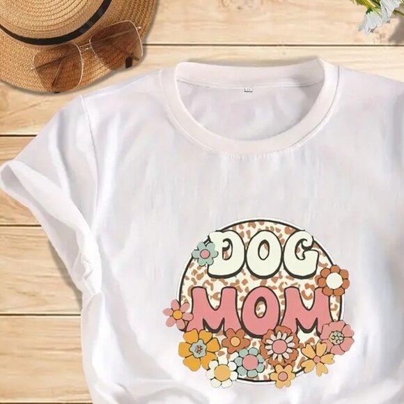 Dog Mom Gift TShirt, Mother's Day Gift, Best Dog Mom Ever Tee Shirt - Picture 3 of 6